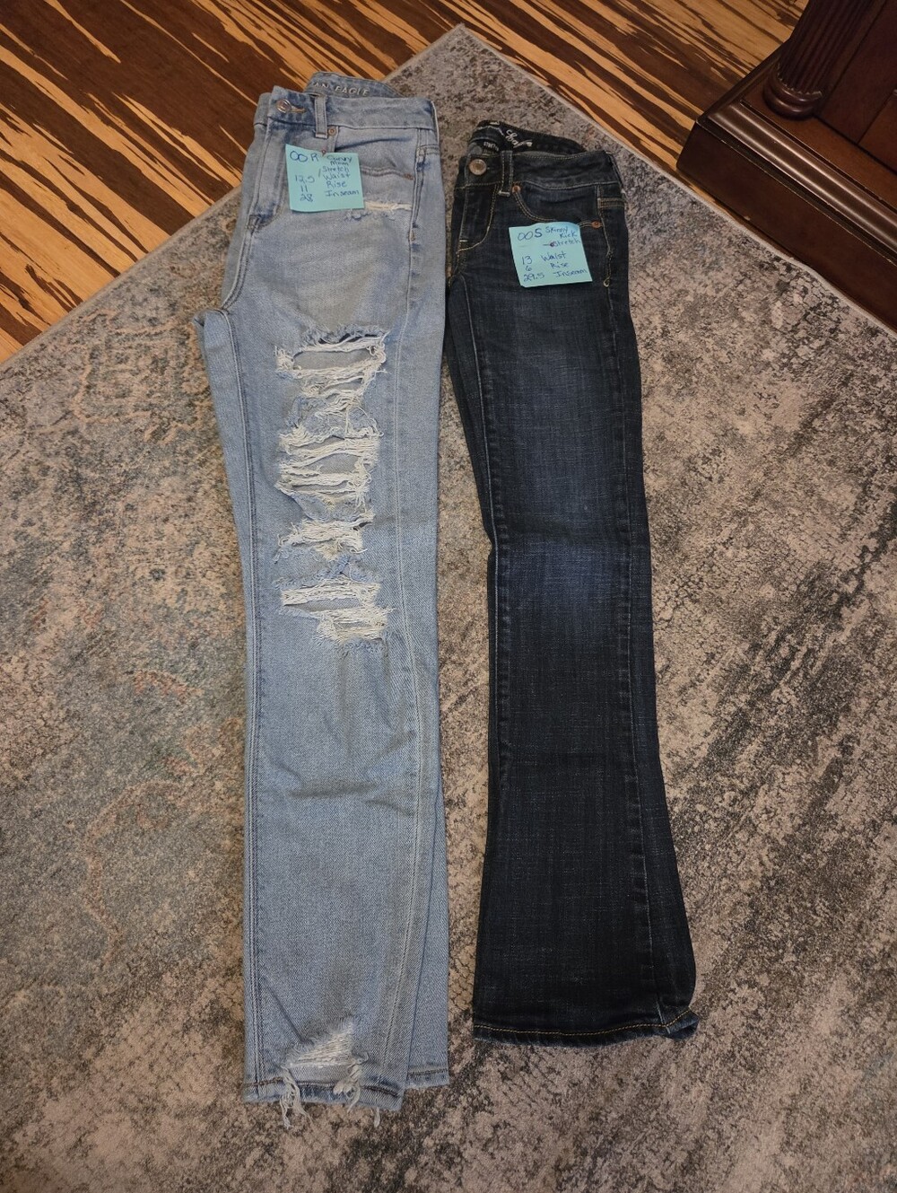 Bundle 2 Pair American Eagle Size 00, Measurements On Tags